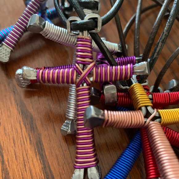 Horseshoe Nail Cross Necklaces - Picture 3 of 3